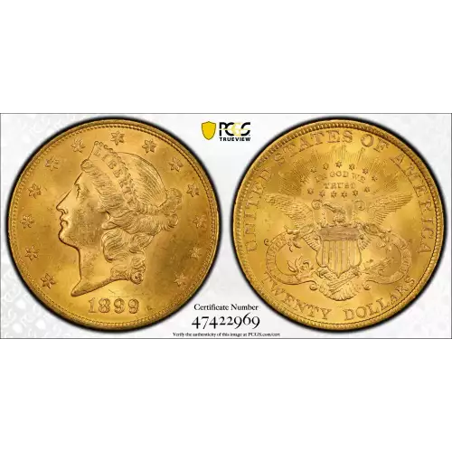 1899 20 Lib PCGS MS64 (2)