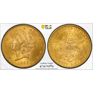 1899 20 Lib PCGS MS64 (2)