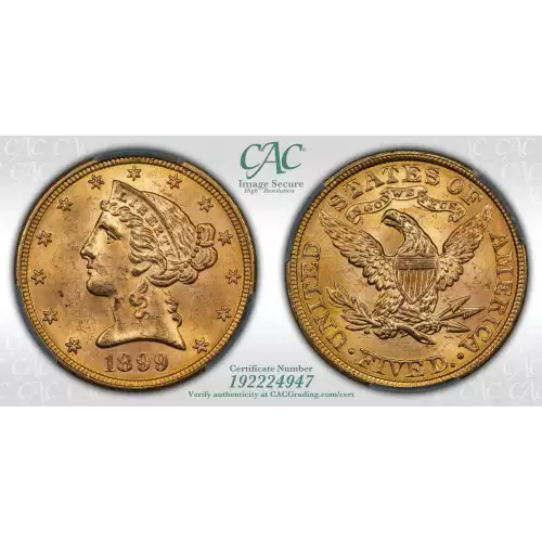 1899 5 Lib CACG MS64 (4)