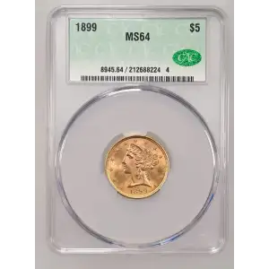 1899 5 Lib CACG MS64 (2)