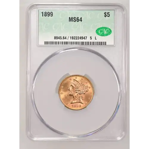 1899 5 Lib CACG MS64 (2)