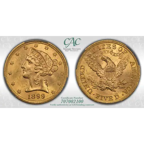 1899 5 Lib CACG MS64 (4)