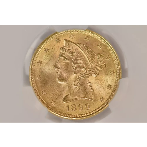 1899 5 Lib CACG MS64 (4)