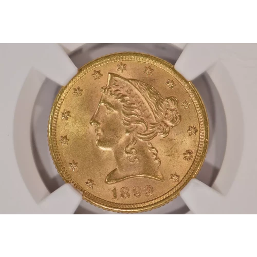 1899 $5 Lib NGC MS65+ CAC CAC (3)