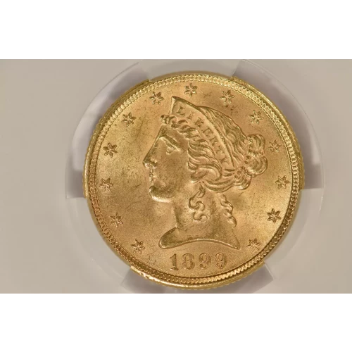 1899 5 Lib NGC MS65 CAC CAC
