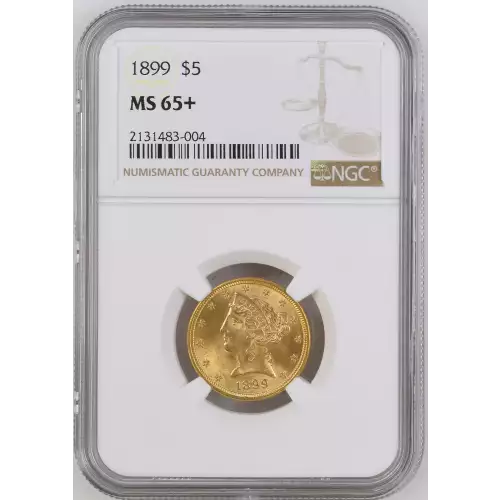1899 5 Lib NGC MS65 PLUS CAC CAC (2)