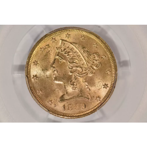 1899 5 Lib PCGS MS64 CAC CAC (2)