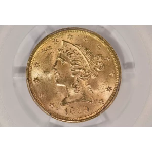 1899 5 Lib PCGS MS64 CAC CAC (2)