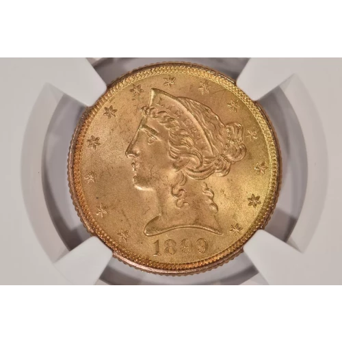 1899 $5 Liberty NGC MS66