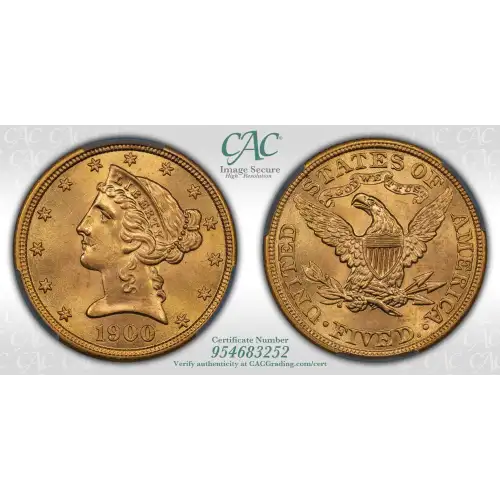 1900 5 Lib CACG MS64 (4)