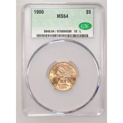 1900 5 Lib CACG MS64 (2)