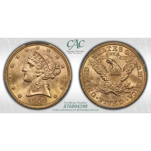 1900 5 Lib CACG MS64 (4)