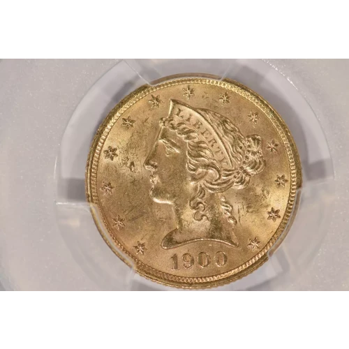 1900 5 Liberty PCGS MS64 CAC CAC