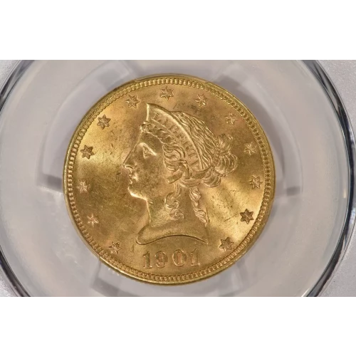 1901 $10 Lib PCGS MS64 CAC CAC (2)