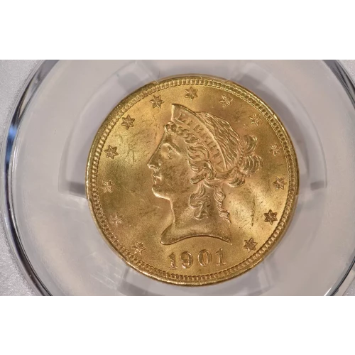 1901 $10 Lib PCGS MS64 CAC CAC