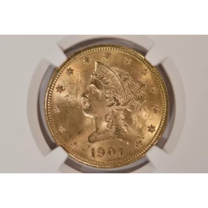 1901 10 Liberty NGC MS66 (3)