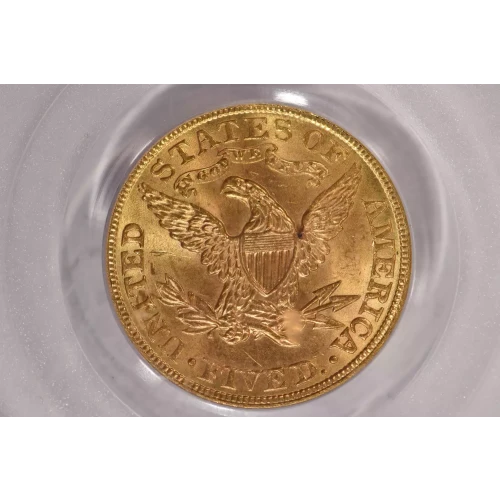 1901 5 Lib PCGS MS64 CAC CAC