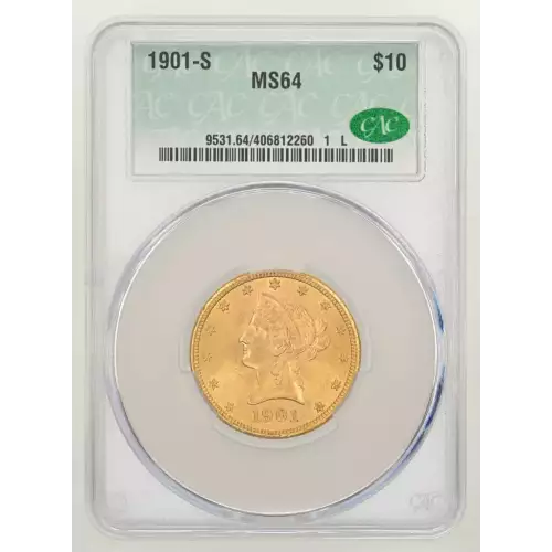 1901-S $10 Lib CACG MS64 (2)