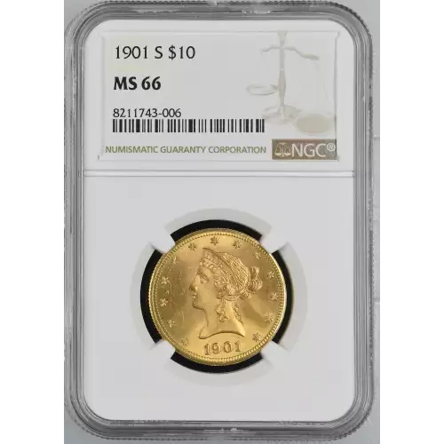 1901-S 10 Lib NGC MS66 (2)