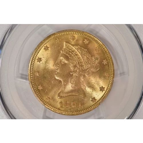 1901-S 10 LIB PCGS MS64+ CAC CAC (2)