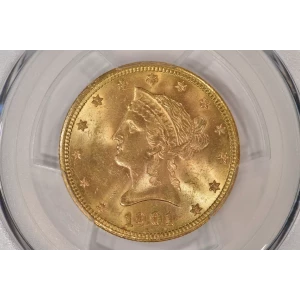 1901-S 10 LIB PCGS MS64+ CAC CAC (2)