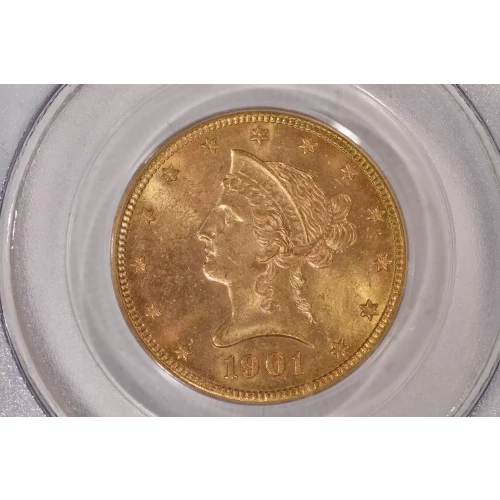 1901-S $10 Lib PCGS MS64 CAC CAC