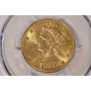 1901-S 10 Lib PCGS MS64CAC CAC (2)