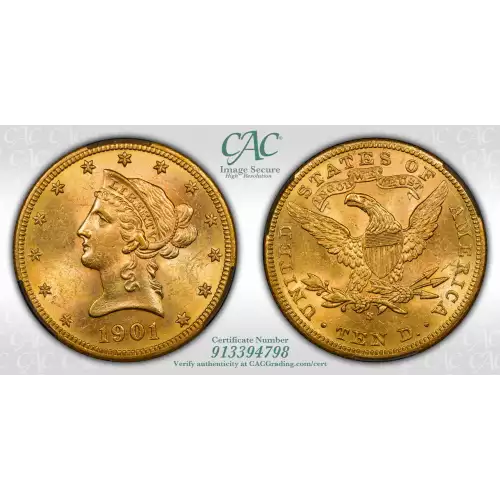 1901S 10 Lib CACG MS62 (4)