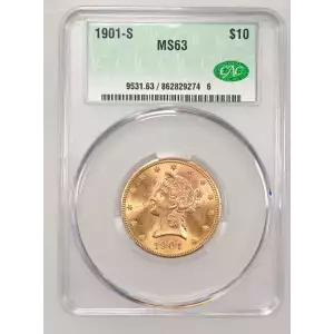 1901S 10 Lib CACG MS63 (2)