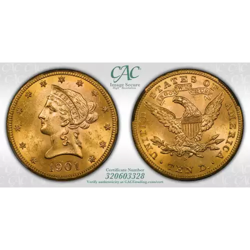 1901S 10 Lib CACG MS63 (4)