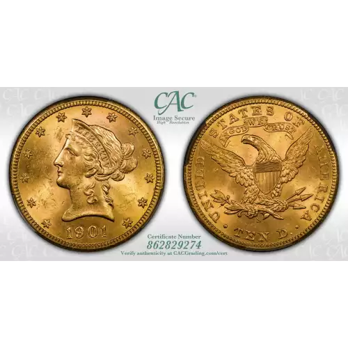 1901S 10 Lib CACG MS63 (4)