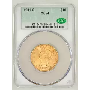 1901S 10 Lib CACG MS64 (2)
