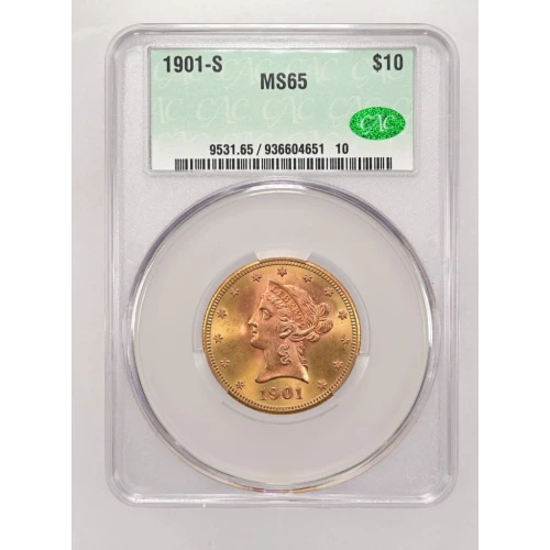 1901S 10 Lib CACG MS65 (2)
