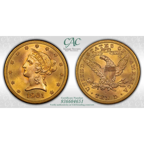 1901S 10 Lib CACG MS65 (4)