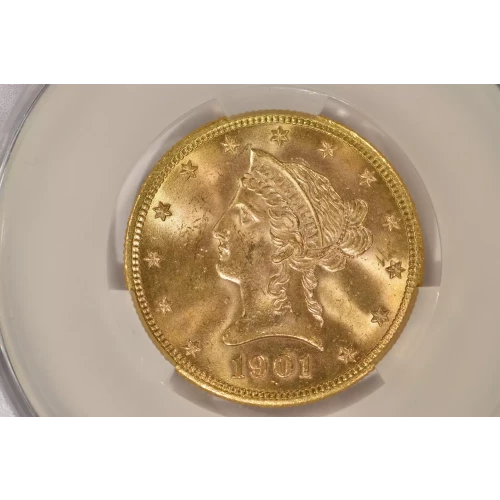 1901S 10 Liberty NGC MS64CAC CAC
