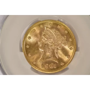 1901S 10 Liberty NGC MS64CAC CAC