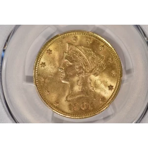 1901S 10 Liberty PCGS MS65CAC CAC (2)