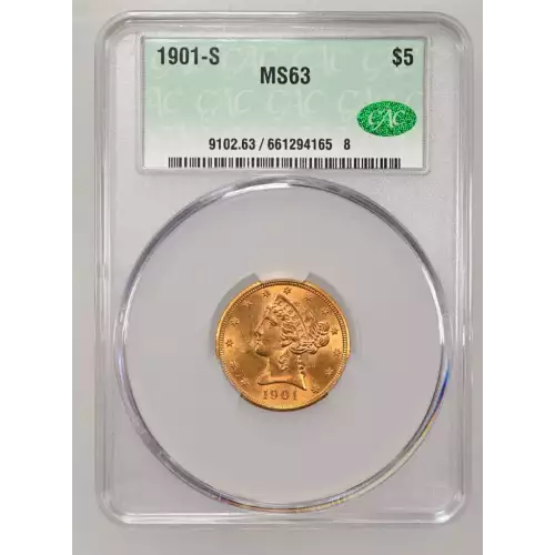 1901S 5 Lib CACG MS63 (2)
