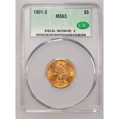 1901S 5 Lib CACG MS63 (2)