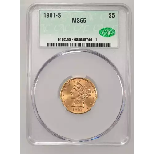 1901S 5 Lib CACG MS65 (2)