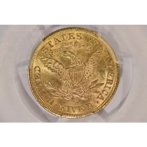 1901S 5 Liberty PCGS MS64 CAC CAC (2)