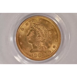 1902 $2.5 Lib PCGS MS64 CAC CAC