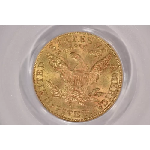 1902-S $5 Lib PCGS MS64 CAC CAC (2)