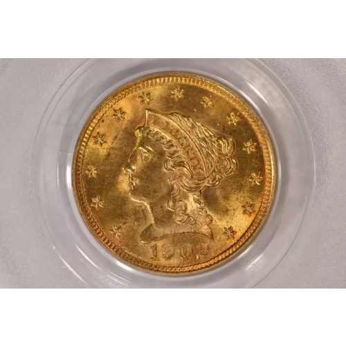 1903 $2.5 Lib PCGS MS63 CAC CAC