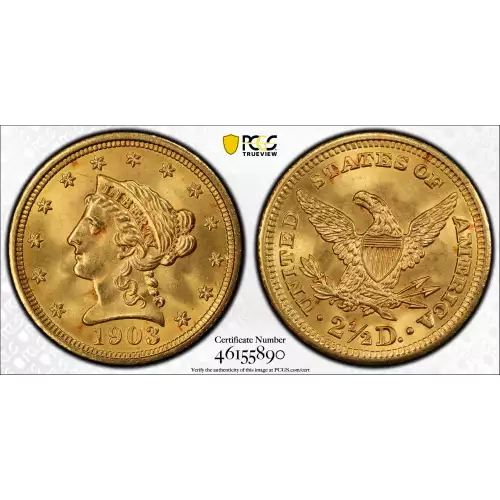 1903 2.5 Lib PCGS MS66 CAC CAC (2)