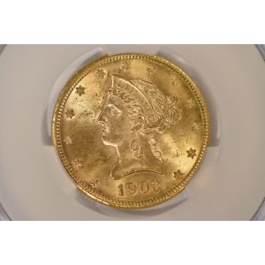 1903S 10 Lib CACG MS64 (4)