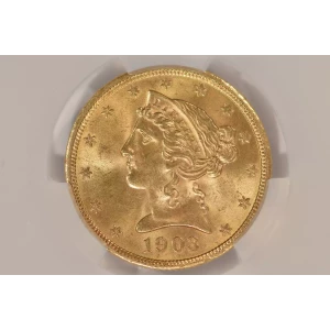1903S 5 Lib CACG MS64 (4)