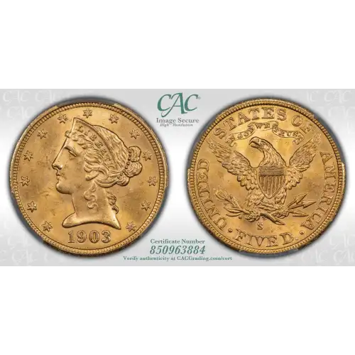 1903S 5 Lib CACG MS64 (4)