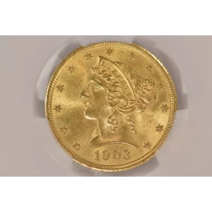 1903S 5 Lib CACG MS65 (4)
