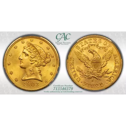 1903S 5 Lib CACG MS65 (4)